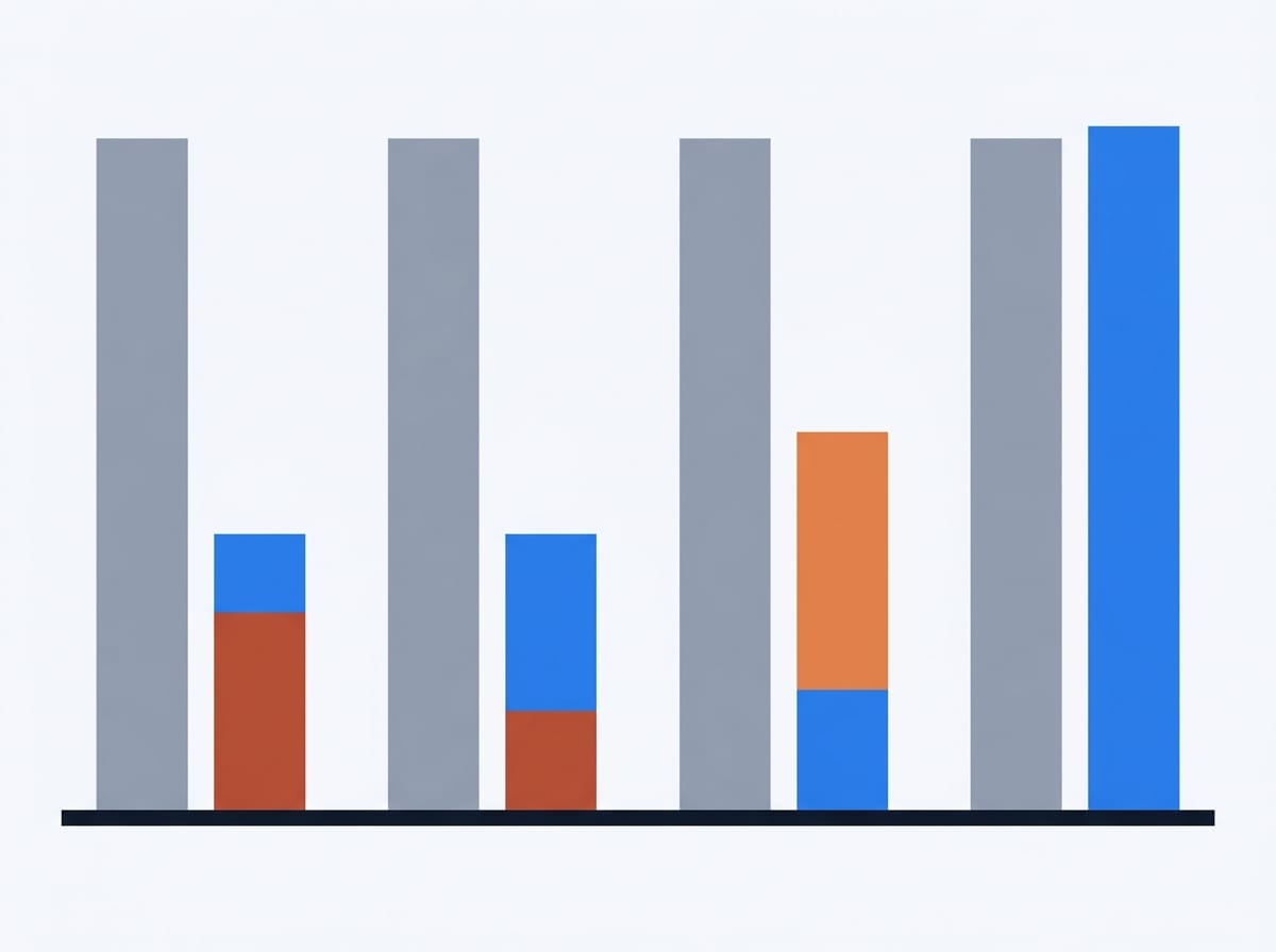 Four pairs of vertical bars contrasting consistently high call technique scores against low and erratic deal outcomes.